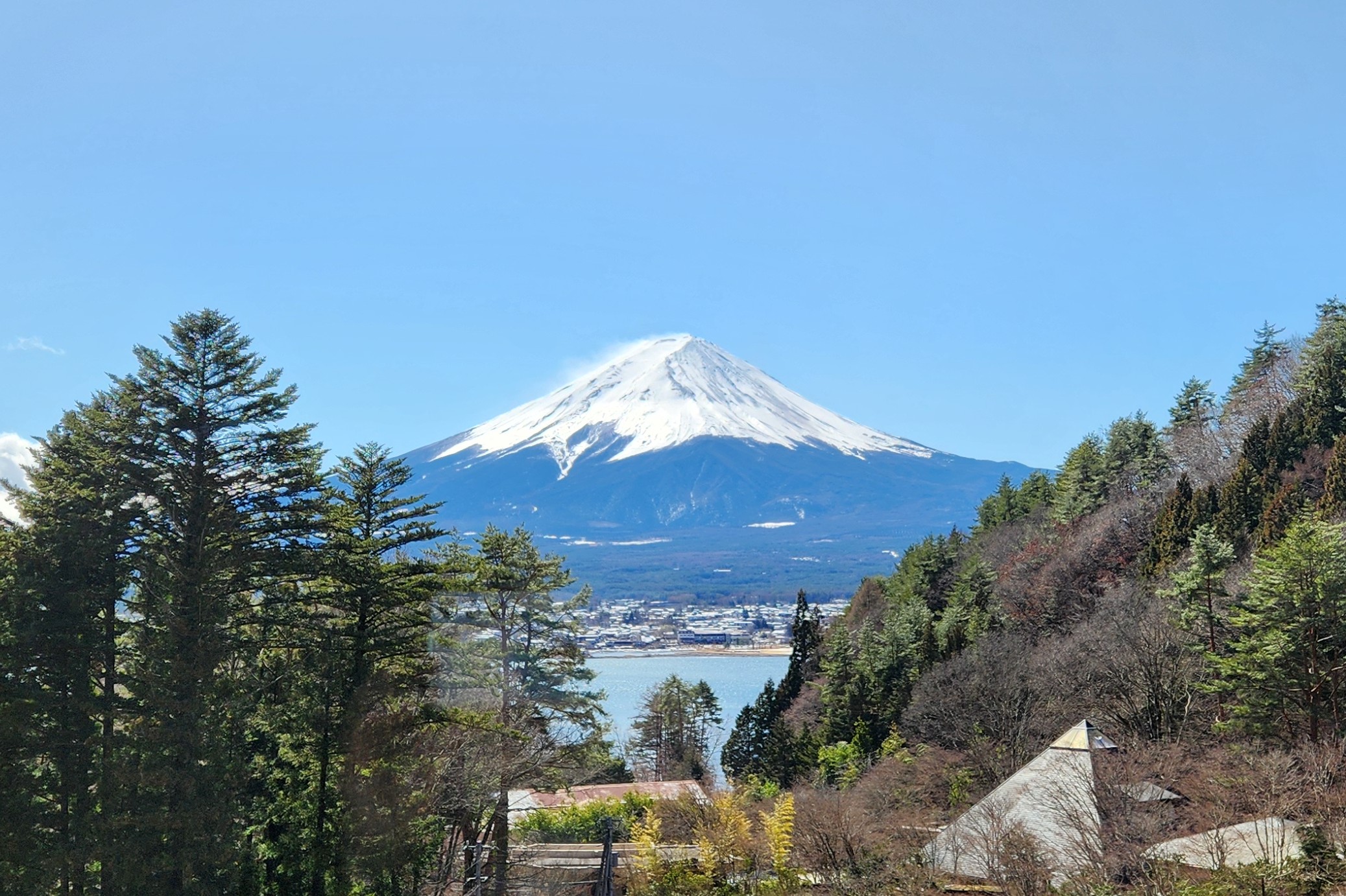 富士山の麓のジェラート店